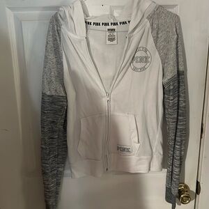 Grey/white Zip up